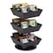 Mind Reader Anchor 3-Tier 12-Compartment Tea and Condiment Carousel Countertop Organizer, 6.75x6.75x11.5, Black TEASWIV3T-BLK - alternate 3